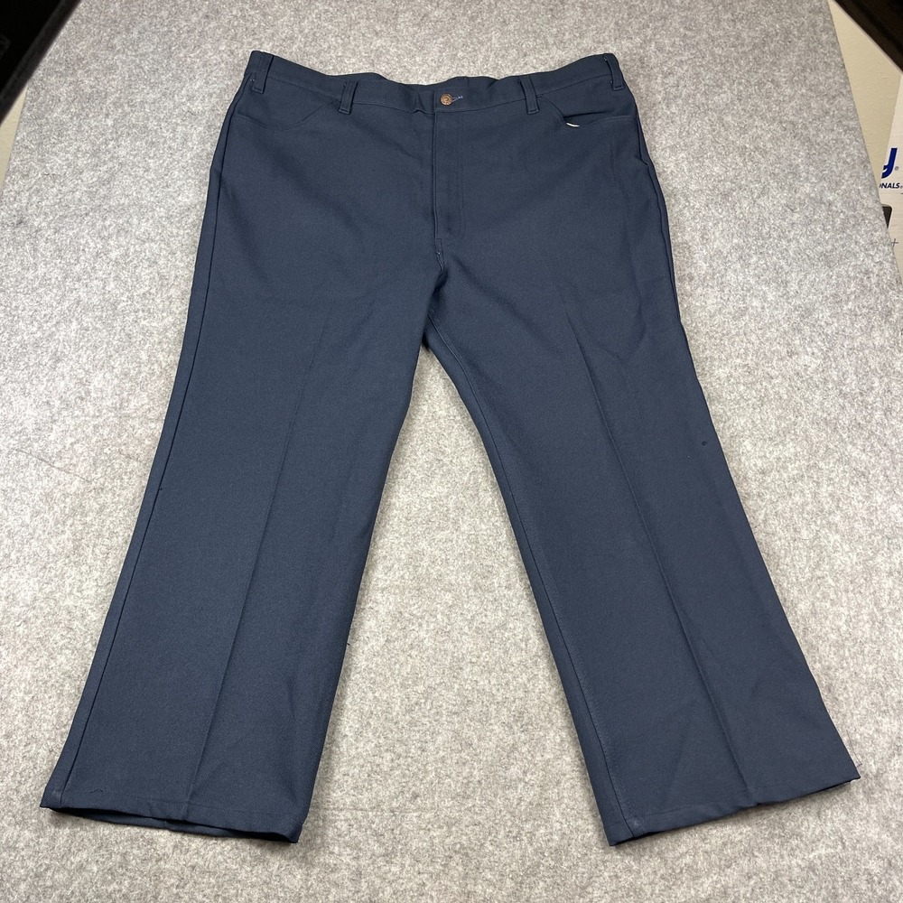 Vintage 80s Levis Pants Mens Mesures 44x29 Navy 517 Sta Prest Bootcut USA Made